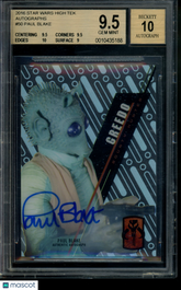 2016 Star Wars High Tek Autograph Paul Blake as Greedo Auto BGS 9.5/10